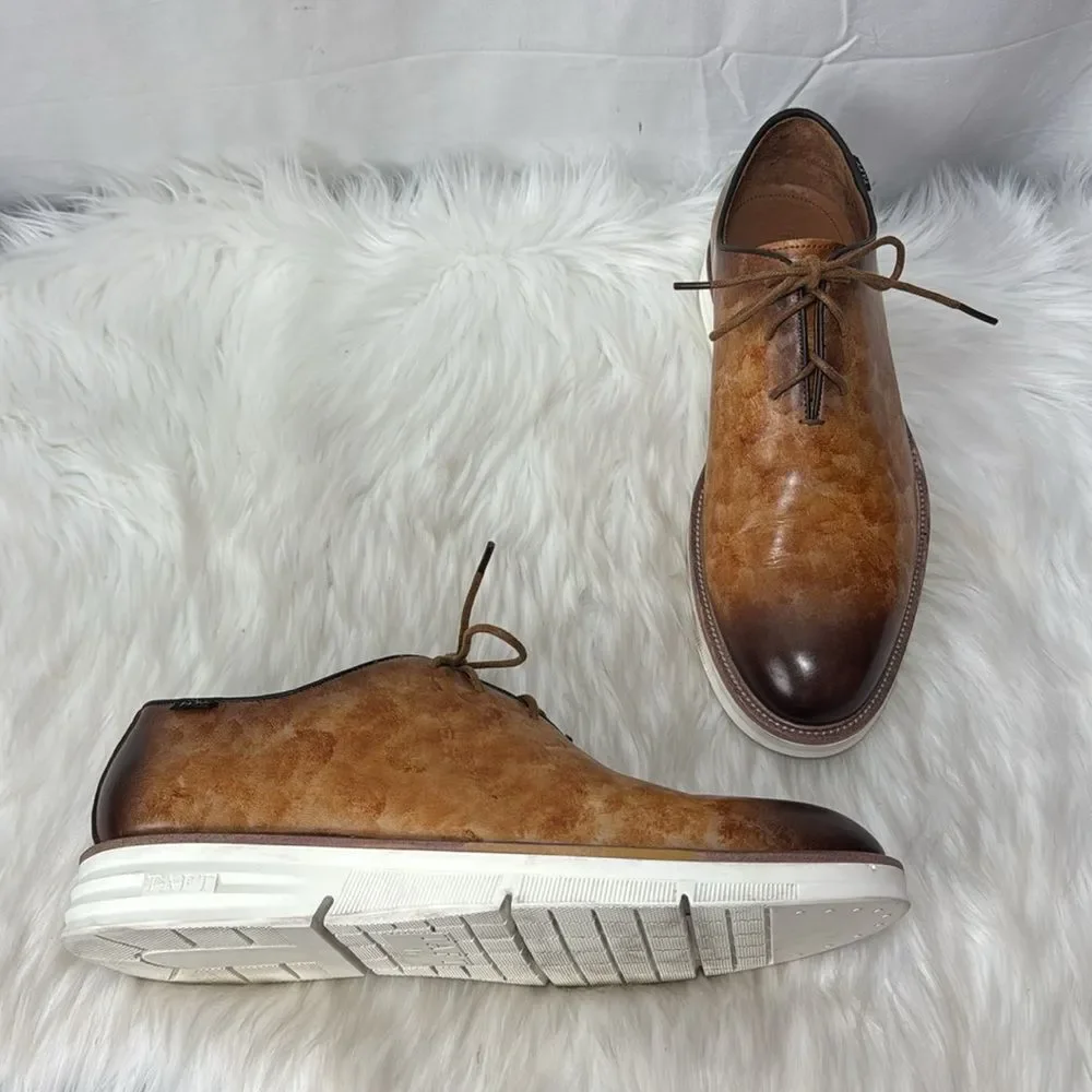 Taft‎ 365 Men's Model 101 Wholecut Oxfords Walnut Ombre Leather Size 11